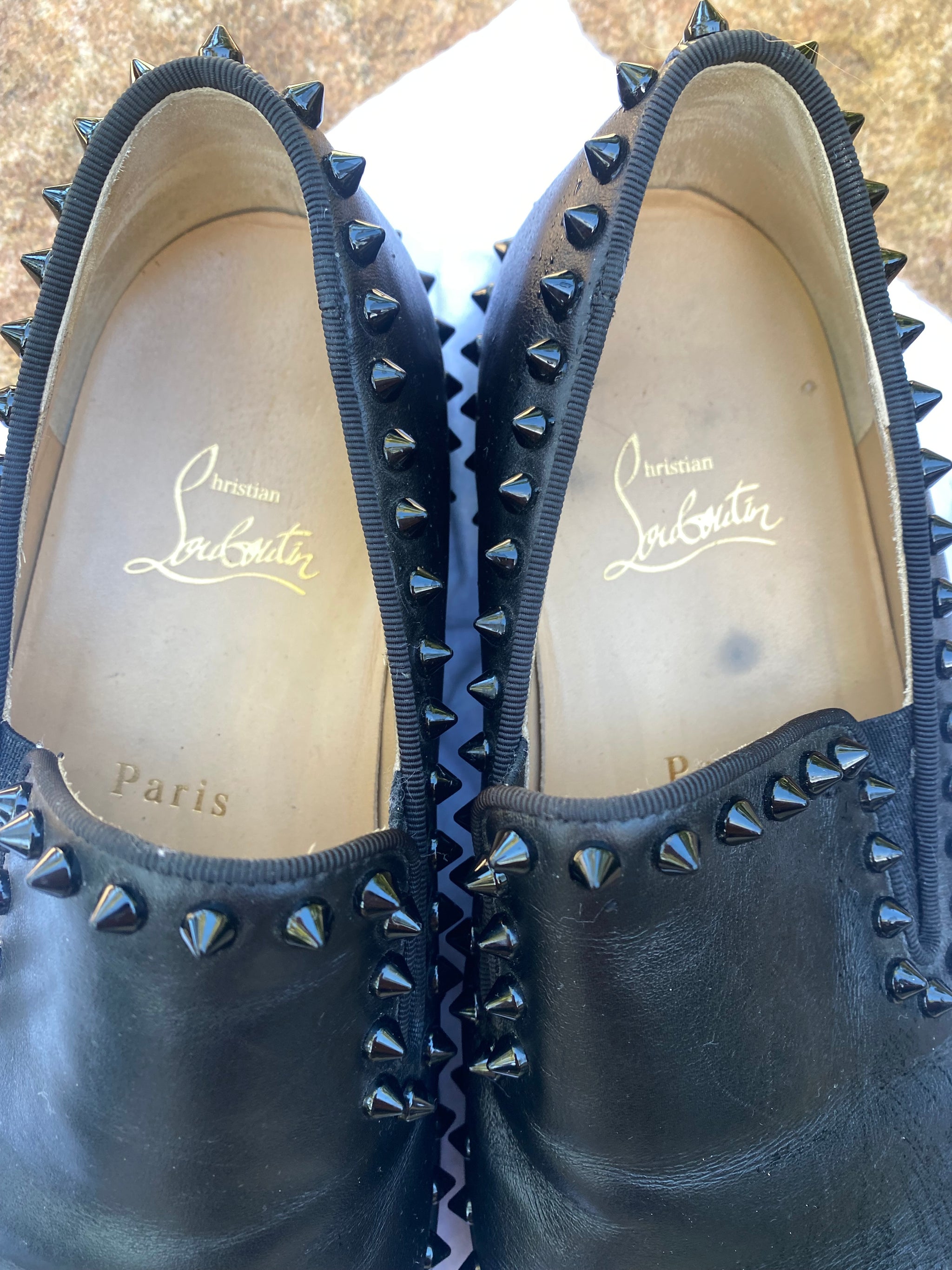 Authentic Christian Louboutin Daddy Pik Boat Christian Louboutin Pik Boat BLACK/BLACK | REVERSIBLE main image 2