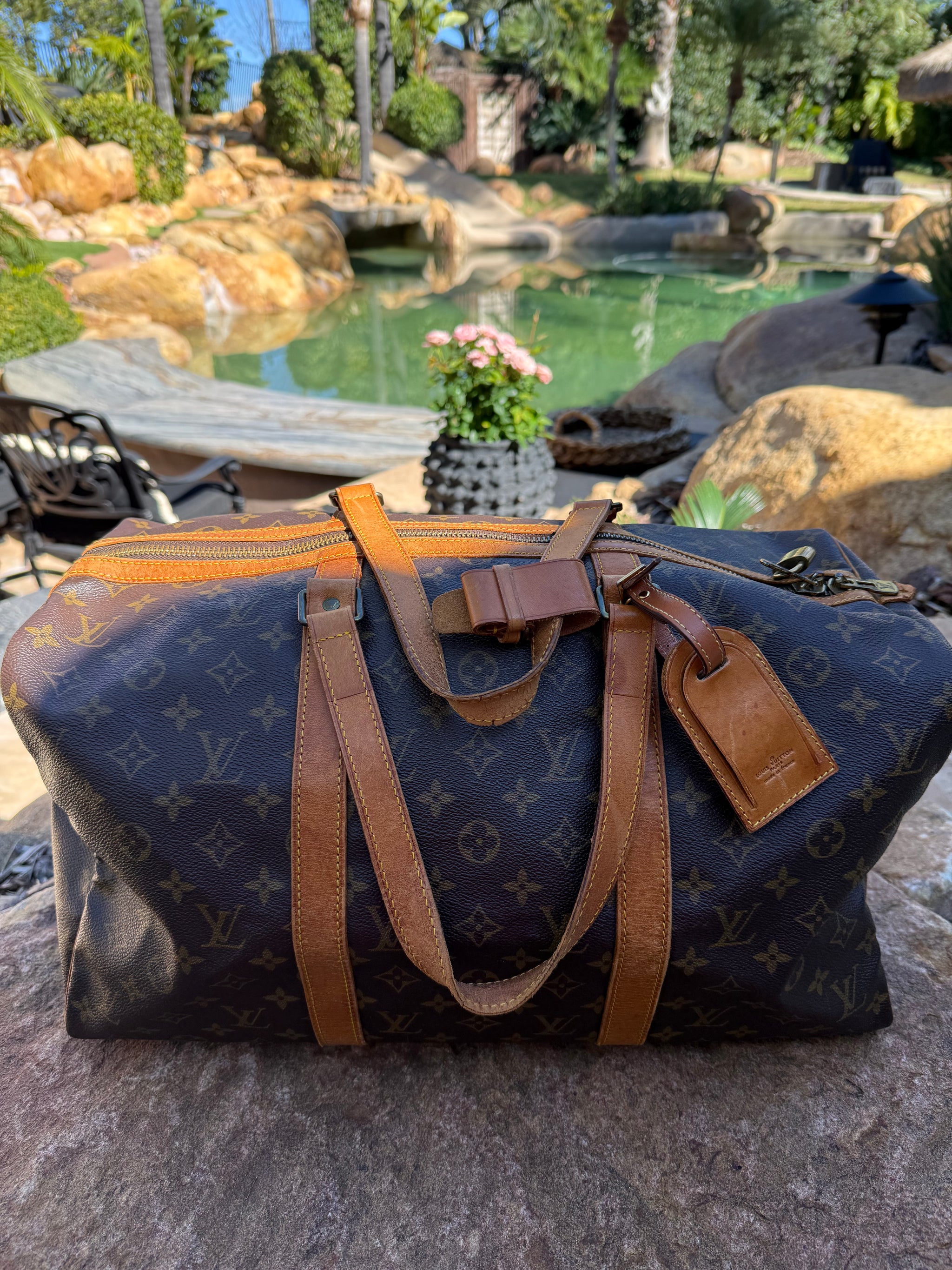 Louis Vuitton ボストンバック　ヴィンテージ　45 Authentic Louis Vuitton sac Souple 45 Travel Boston Bag duffle w